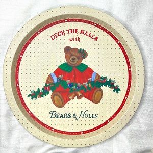 13 Inch Tin Christmas Cookie Tray